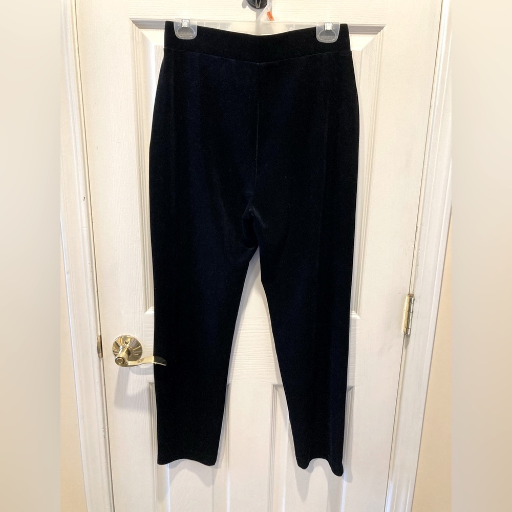 NEW Loft soft black velvet pants, size small